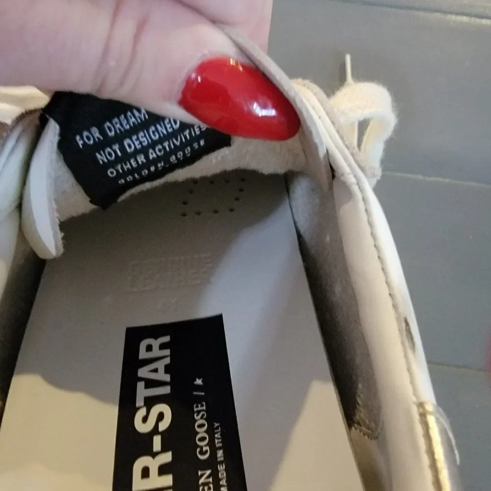 Golden Goose Women's White Leather Super-Star Low-top Sneakers Size 41